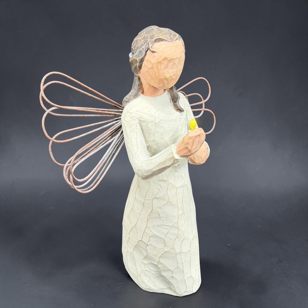 Willow Tree Angel of Warmth Figurine Susan Lordi Demdaco 2001 Candle 5.5 inch